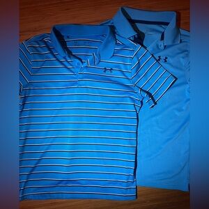 Two Under Armour Golf Shirts